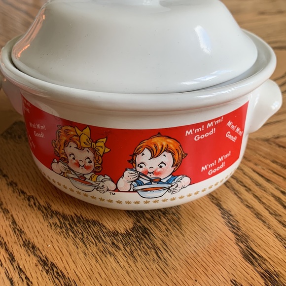 2 vintage Campbells soup bowls with cover - Picture 3 of 3
